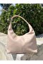 Mink Large Size Women's Shoulder Bag with Zipper, Large Internal Volume, Hobo Bag, Daily Shopper Bag - 4