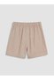 Lcw Kids Beige Girls Pleated Gabardine Shorts Skirt - 4