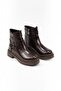 Atin Buckle-Detail Zippered Flat Sole Women's Boots