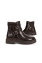 Atin Buckle-Detail Zippered Flat Sole Women's Boots - 2