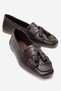 Genuine Leather Brown Women's Tasseled Ballerinas Tassel