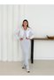 Women's 2-Piece Winter Dress Set Strappy Stretchy Knitwear Long Dress 3 Yarns Ruched Hooded Double Pocket Crop Cardigan - 5