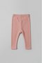 Baby Girl Dark Pink Kaş Corset Cotton Flexible Waist Comfortable Fit Leggings - 3