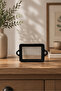 Nevora Knitted Pattern Coffee Serving Tray 6-Piece Rectangular Set Black - 3