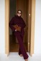 Scarf, Braided Hair, Knitwear, Trouser Set - 3