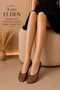 Women's 3 Pairs 15 Den Super Thin Black Polka Dot Ballerina Socks Transparent Patterned Thin Socks Set