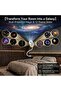 2-in-1 Galaxy Projector Night Light,USB Portable Starry Sky Night Light Projector for Bedroom,Adjustable Brightness 360° Rotating Design,Mini LED Nightlight Wall Lamp for Adults and Kids - 2