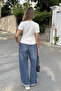 White Fitted T-Shirt with Ruffle Detail - 7