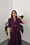 Mürdüm Single Button Short Jacket and Skirt Set - 2