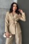 Gold Shiny Belted Suit - 2