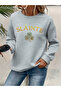 Women's Printed Crew Neck Comfortable Fit Sweatshirt