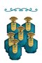 6 قطع Mouj Blue عطر 100 مل
