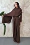 Brown Cape Double Suit - 2