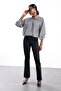 Black Gingham Patterned Shirt 1409 - 3