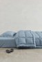 Motto Cotton Comfort 100% Cotton Single Sleeping Set Blue (Quilt + Sheet + Pillowcase) - 4