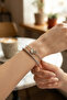 Silver Color Heart Model Zircon Stone Women's Bracelet - 2