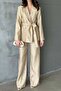 Gold Shiny Belted Suit - 3