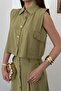 Olive Vest Skirt Set - 4