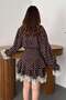 Brown Polka Dot Lace Set - 5