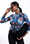 Blue Patterned Bodysuit - 2