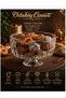 Cookie Dish Dry Pastry Dish Fruit Bowl with Glass Legs 19 cm Mouth Diameter Inner Depth 7.5 cm Height 12 cm Stylish Product - 3