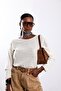 Beige Mercerized Knitwear - 2