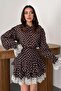 Brown Polka Dot Lace Set