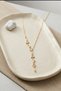 45 cm Brass Gold Manifest Model Necklace with Zircon Stone - Women's Jewelry Accessory Bx-313625 - 2