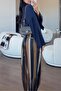 Satin Striped Pants - 3