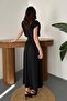 Black Skirted Jumpsuit Dress - 5