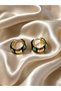 Women's Vintage Floral Hoop Earrings - 2