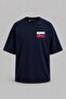 Oversize Slovak Flag Pocket Printed Unisex T-Shirt