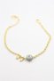 Glb-Stl41414 Xuping Evil Eye Bracelet with Stones - Gold