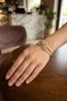 Gold Color Zircon Stone Flower Model Women's Bracelet - 2