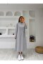 Modal Textured Long Sleeve Dress