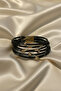 Gray Leopard Magnetic Bracelet