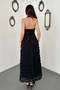 Black Rose Halter Neck Dress - 5