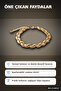 Brass Spiral Spiral Drop Patterned 18 cm Women's Bracelet - Single Package Bx-313613 - 4