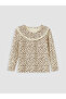 Lcw Brown Crew Neck Leopard Patterned Girls' T-Shirt 2-Pack - 5