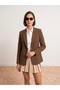 60816 Bodycon Blazer-Brown - 3
