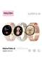 Super Slim Ladies Smart Watch – Round AMOLED Display, Waterproof, AI Voice Assistant, Fitness & Sleep Tracking, Heart Rate Monitor, 3 Interchangeable Gold Straps - 2