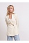 60814 Gold Buttoned Blazer-Ecru - 3