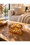 Ashtray with Amber Glass Crystal Look
