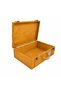 Decorative Retro Wooden Suitcase 43 cm X 30 cm (Height 14 cm) Yellow Oak Handmade Travel Label Themed - 2