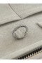 Special Series Thin Full Tour Zircon Stone Adjustable Ring - 3