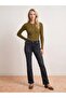 72353 Low Waist Lycra Flare Jean-Black