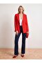 60814 Gold Buttoned Blazer-Red - 3