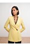 60814 Gold Buttoned Blazer-Yellow