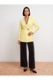 60814 Gold Buttoned Blazer-Yellow - 4