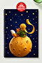 Little Prince Themed A5 Metal Spiral Unlined Cardboard Cover Little Prince Themed Unlined Notebook - 2